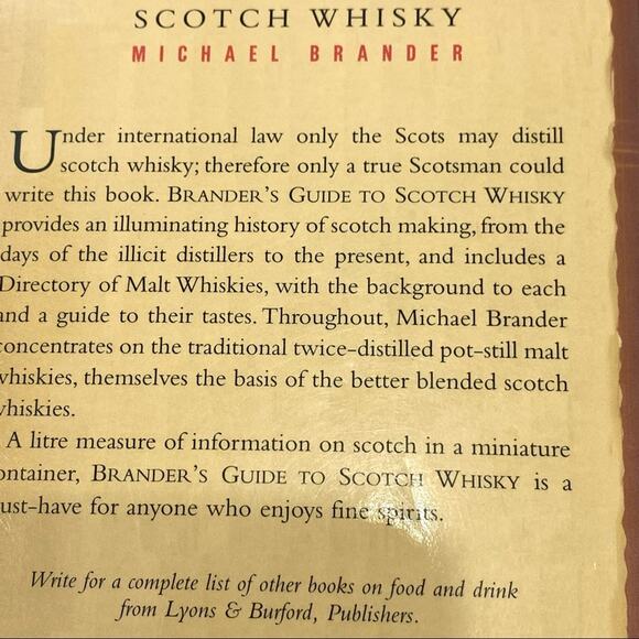 Michael Brander Original Guide to Scotch Whisky small coffee table book - Picture 5 of 10